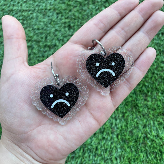 Sad Hearts Earrings