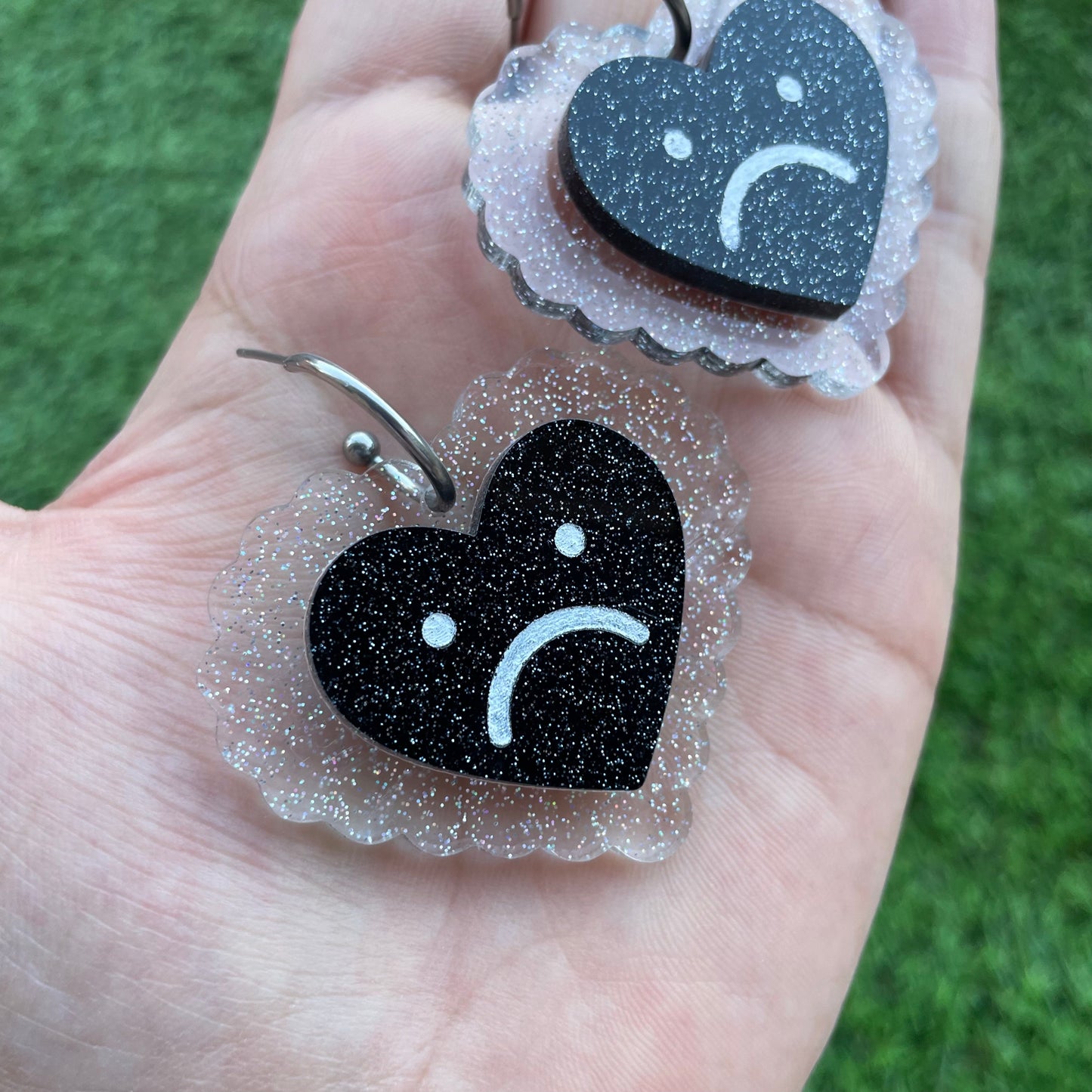 Sad Hearts Earrings